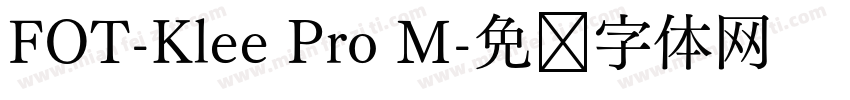FOT-Klee Pro M字体转换
